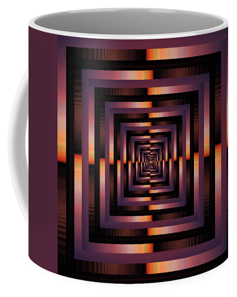 View Coffee Mug featuring the digital art Infinity Tunnel Sunset by Pelo Blanco Photo