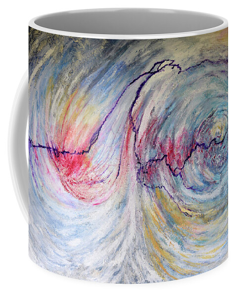 Galaxy Coffee Mug featuring the painting Infinity's Path by Toni Willey