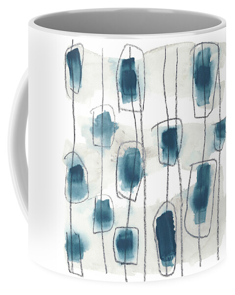 Abstract Coffee Mug featuring the painting Insho Iv by June Erica Vess
