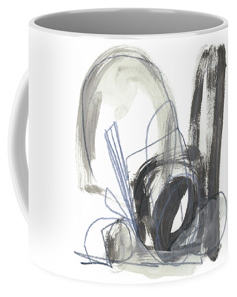 Abstract Coffee Mug featuring the painting Insho Vii by June Erica Vess
