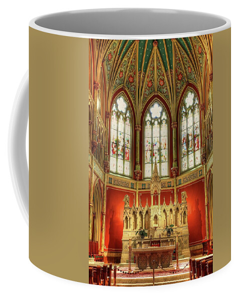 Cathedral St John The Baptist Church Coffee Mug featuring the photograph Inside The Cathedral Of St. John The Baptist by Carol Montoya