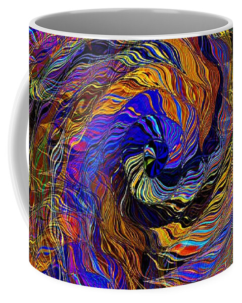Intertwine Coffee Mug featuring the digital art Inter Twine by David Manlove