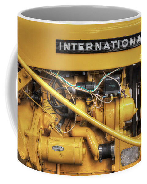 Tractor Coffee Mug featuring the photograph International Cub Engine by Mike Eingle