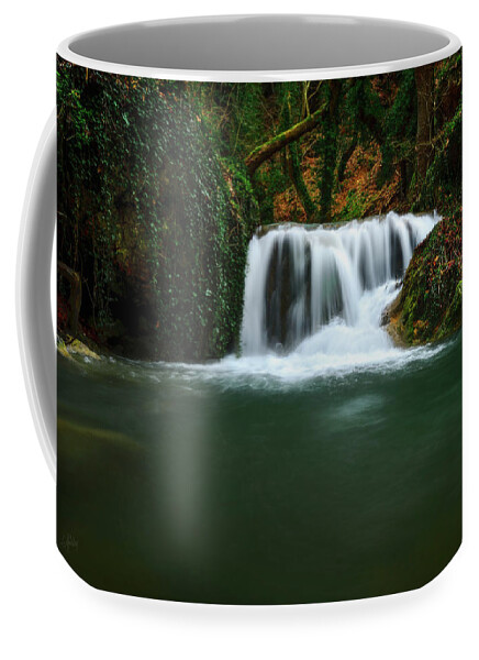 Kavala Coffee Mug featuring the photograph Into the whispers of the water by Elias Pentikis