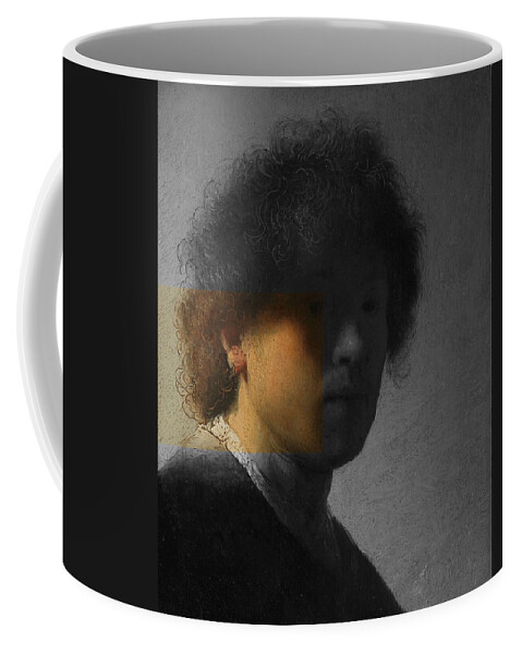 Post Modern Art Coffee Mug featuring the digital art Inv Blend 16 Rembrandt by David Bridburg
