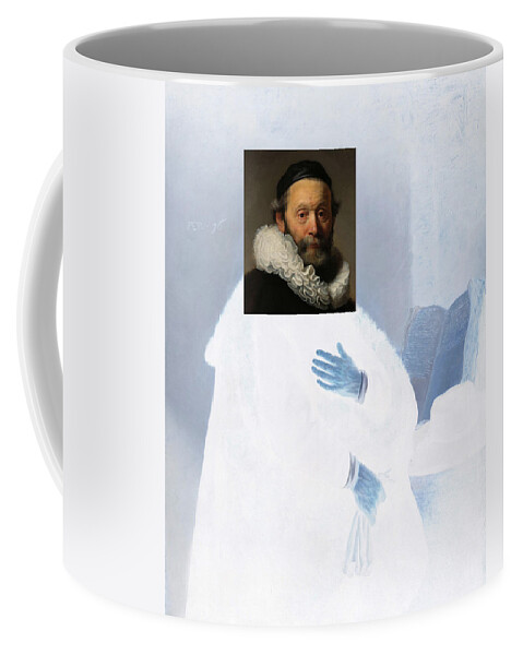 Postmodernism Coffee Mug featuring the digital art Inv Blend 21 Rembrandt by David Bridburg