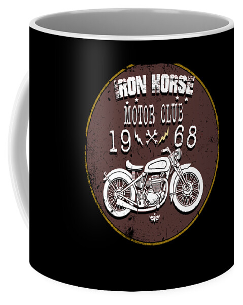 Iron Horse Motorcycle Club Vintage Retro Moto Coffee Mug by Henry B - Fine  Art America