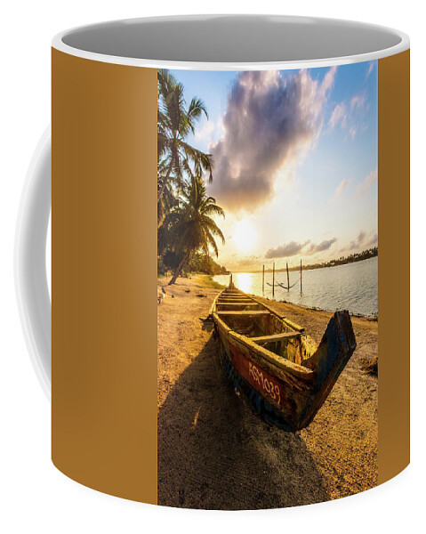 African Coffee Mug featuring the photograph Island Frame of Mind by Debra and Dave Vanderlaan
