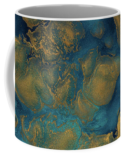 Fluid Coffee Mug featuring the painting Islands Abstracted by Jennifer Walsh