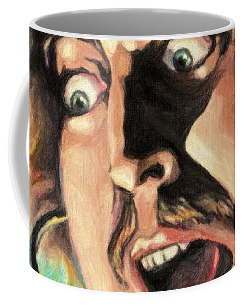 Dr. Frederick Frankenstein Coffee Mug featuring the painting Its alive - Young Frankenstein by Hoolst Design