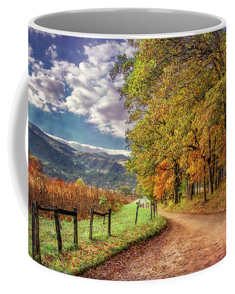 Cades Cove Coffee Mug featuring the photograph It's Finally Fall by Marcy Wielfaert