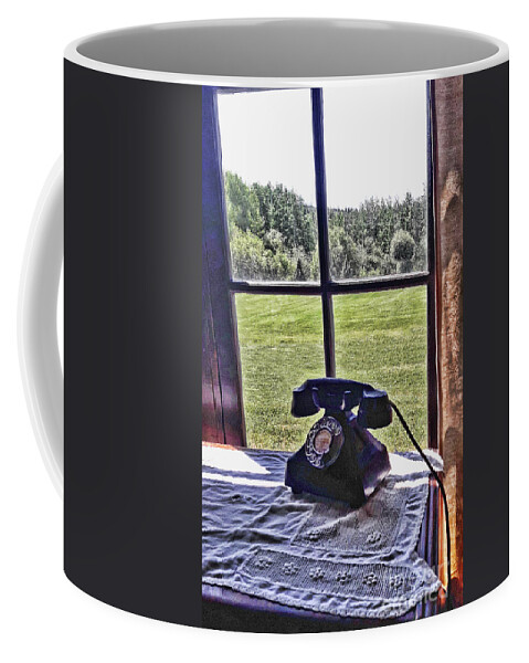 Telephone Coffee Mug featuring the photograph It's For You by Vivian Martin