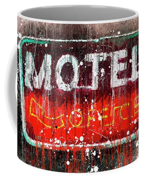 California Coffee Mug featuring the photograph It's Motel Time Again by Lenore Locken