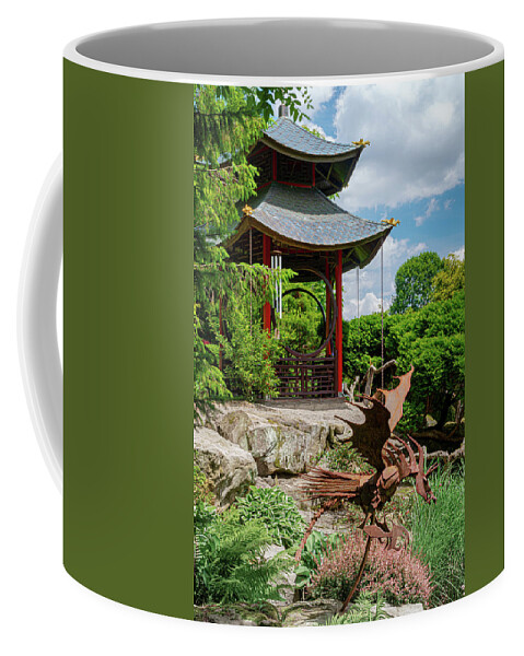 Japan Coffee Mug featuring the photograph Japanese Garden Gazebo by Tom Mc Nemar