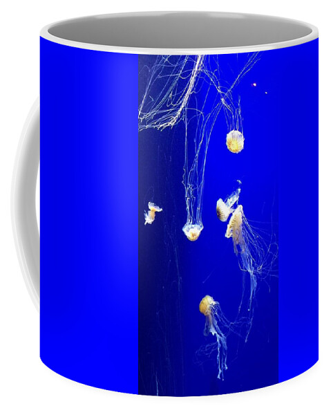 Jelly Coffee Mug featuring the photograph Jelly Fish Dance I by Bnte Creations