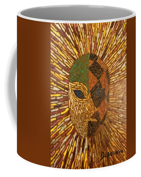 Jester Coffee Mug featuring the painting Jester by DLWhitson