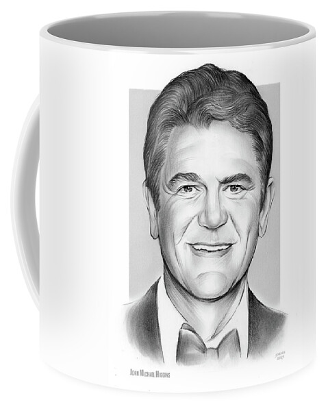 John Michael Higgins Coffee Mug featuring the drawing John Michael Higgins by Greg Joens