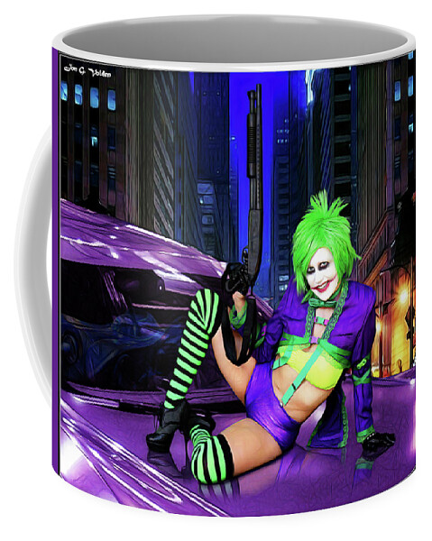 Joker Coffee Mug featuring the photograph Joker The Color Purple by Jon Volden