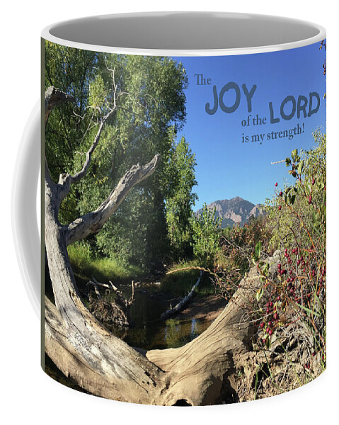  Coffee Mug featuring the mixed media Joy Lord by Lori Tondini