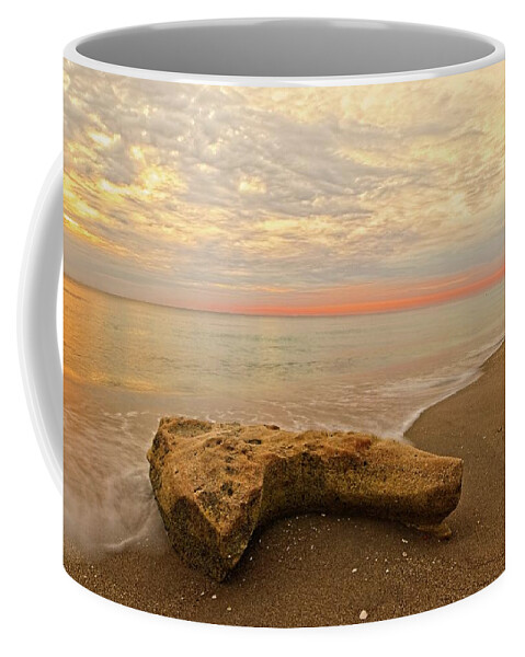 Jupiter Coffee Mug featuring the photograph Jupiter Beach by Steve DaPonte