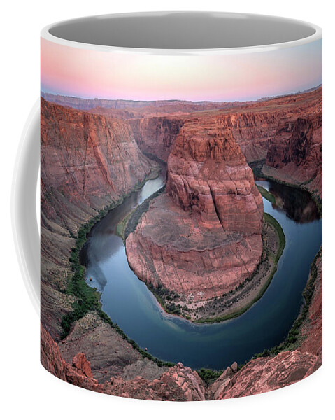 Scenic Landscapes Coffee Mug featuring the photograph Just A Bend In The River by Harriet Feagin