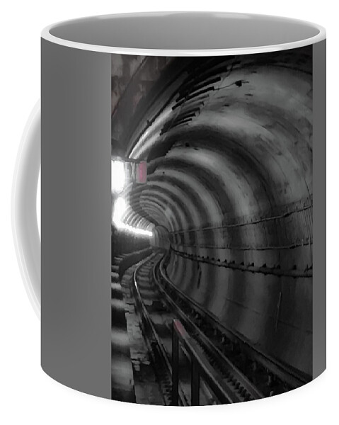 Metro Coffee Mug featuring the photograph Just Around the Bend by Lora J Wilson