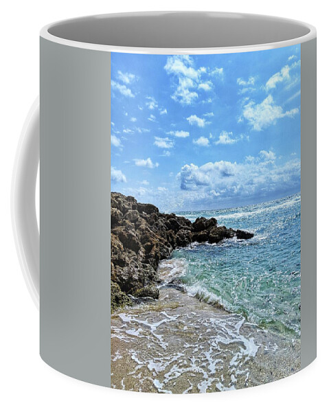Beach Coffee Mug featuring the photograph Just Beachy by Portia Olaughlin