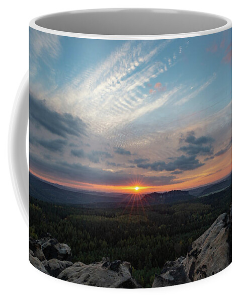Nature Coffee Mug featuring the photograph Just Before Sundown by Andreas Levi