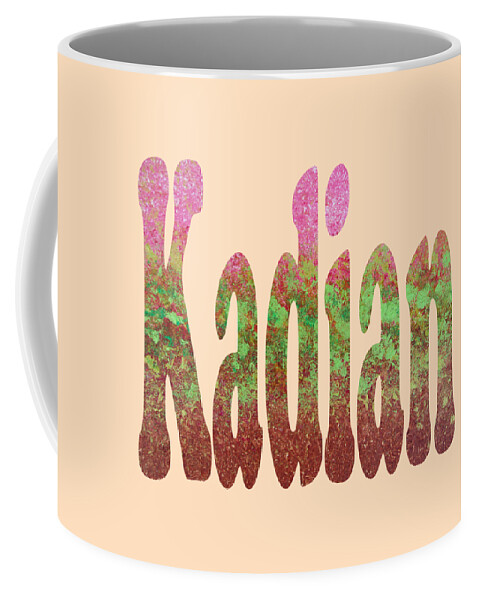 Kadian Coffee Mug featuring the digital art Kadian by Corinne Carroll