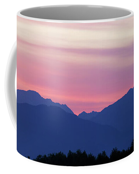 Kamnik Coffee Mug featuring the photograph Kamnik Alps sunset by Ian Middleton