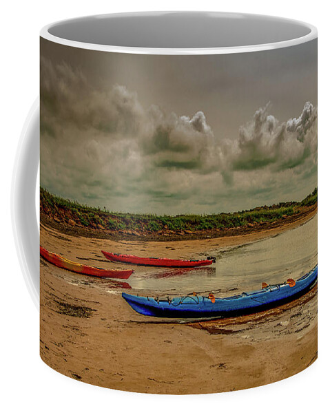Kayak Coffee Mug featuring the photograph Kayak Time by Marcy Wielfaert