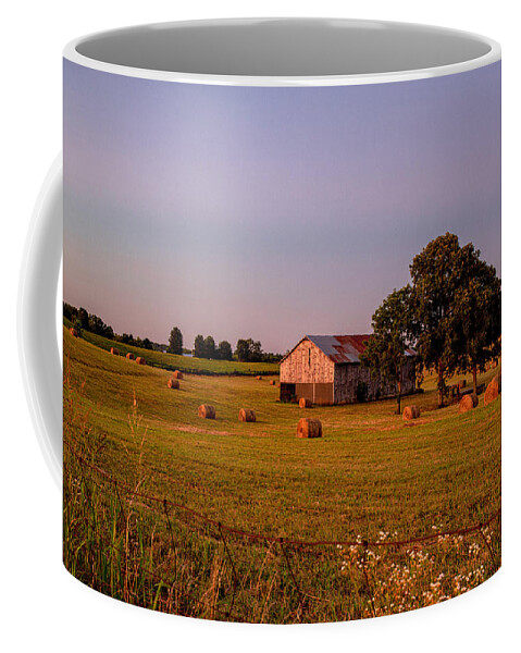 Barn Coffee Mug featuring the photograph Kentucky Blue Hour by Rod Best