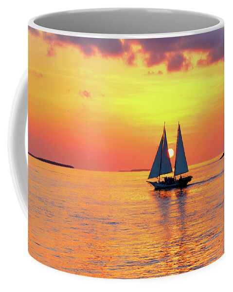 Sea Coffee Mug featuring the photograph Key West Sunset by Iryna Goodall