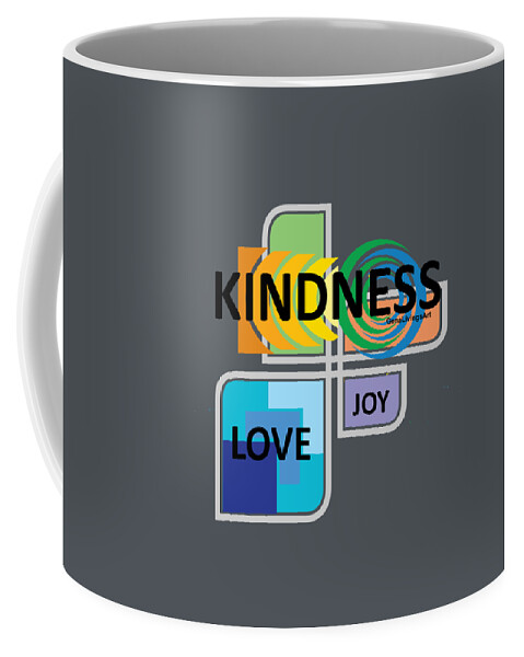  Coffee Mug featuring the digital art Kindness Love Joy by Gena Livings