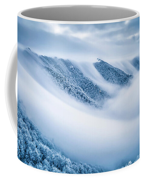 Balkan Mountains Coffee Mug featuring the photograph Kingdom Of the Mists by Evgeni Dinev