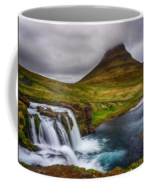 Iceland Coffee Mug featuring the photograph Kirkjufell by Amanda Jones
