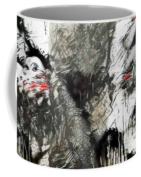 Abstract Coffee Mug featuring the photograph Kiss of Darkness by Bruce Rolff