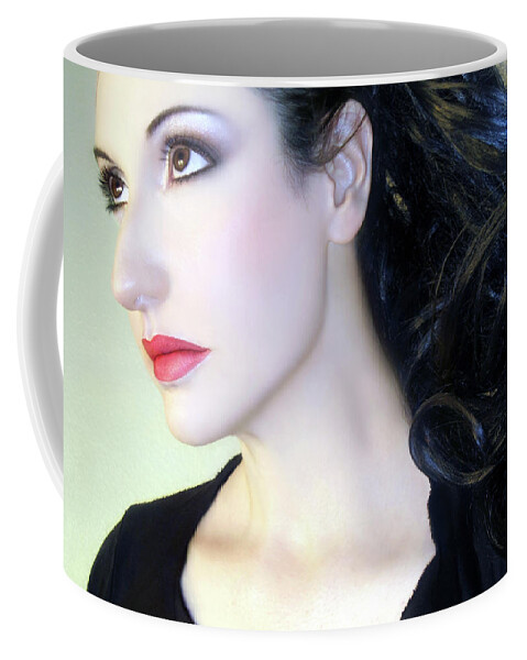 Portrait Coffee Mug featuring the photograph Kissed by the Light by Jaeda DeWalt