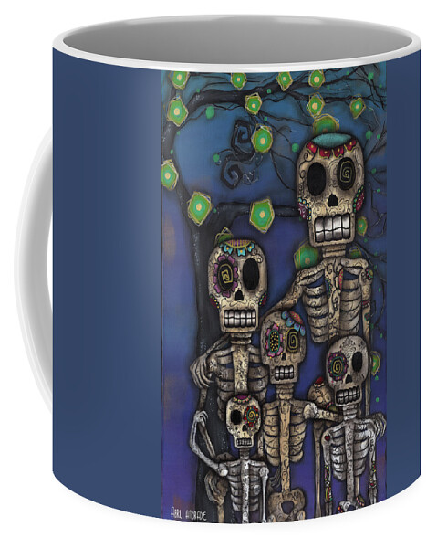 Day Of The Dead Coffee Mug featuring the photograph La Familia by Abril Andrade