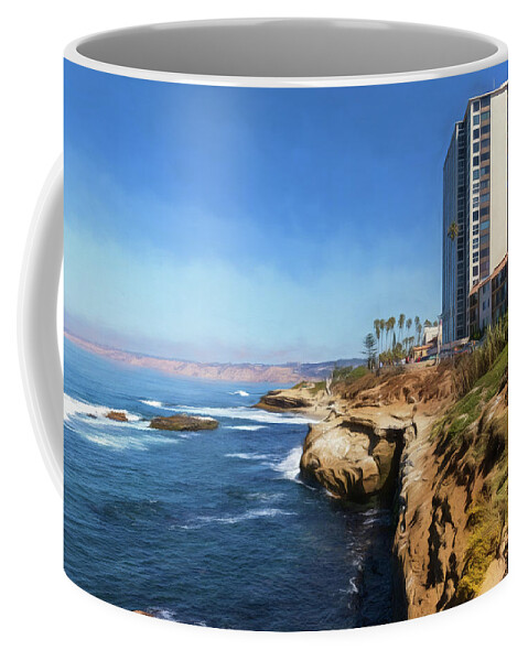2019 Coffee Mug featuring the photograph La Jolla Ocean View by Wade Brooks