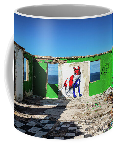 Caribbean Coffee Mug featuring the photograph La Perla Hurricane Damage by Sandra Foyt