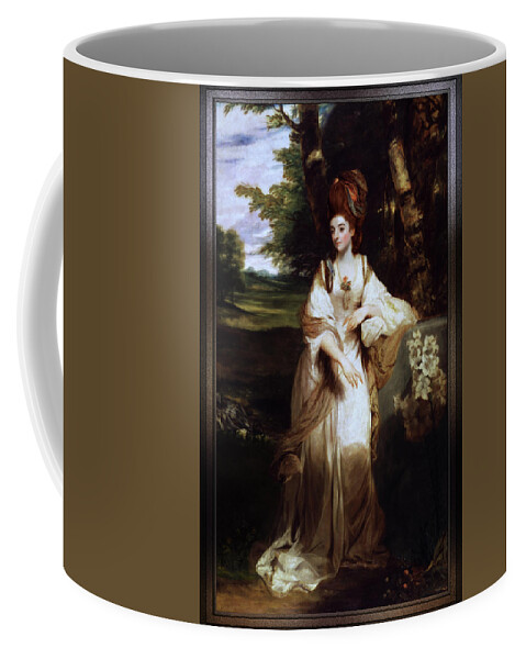 Lady Bampfylde Coffee Mug featuring the painting Lady Bampfylde by Joshua Reynolds by Rolando Burbon