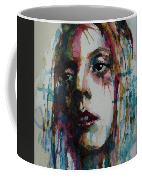 American Coffee Mug featuring the painting Lady Gaga by Paul Lovering