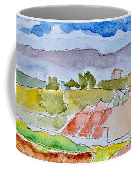 Design #4 Coffee Mug featuring the painting Laguna del Sol #4 by Suzanne Giuriati Cerny