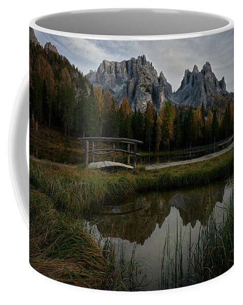 Jon Glaser Coffee Mug featuring the photograph Lake Antorno at Dusk by Jon Glaser