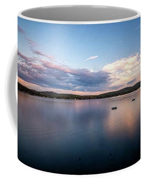 Spofford Lake New Hampshire Coffee Mug featuring the photograph Lake Sunset by Tom Singleton