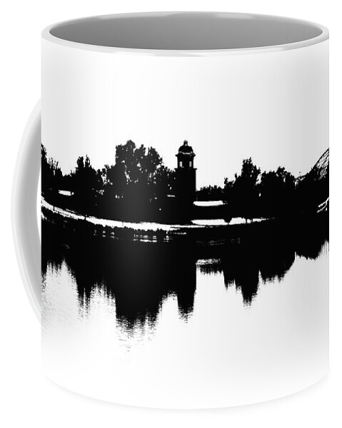 Silhouette Coffee Mug featuring the photograph Lakeside Silhouette by Kevin Schwalbe