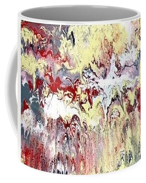 Landslide Coffee Mug featuring the painting Landslide by Cynthia King
