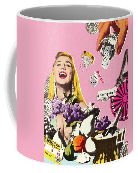 Laughing Woman in Las Vegas Coffee Mug by CSA Images - Pixels Merch