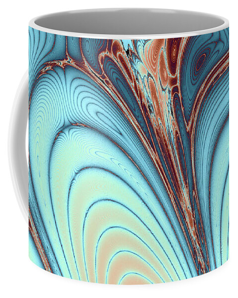 Scales Coffee Mug featuring the digital art Layers II by Bernie Sirelson